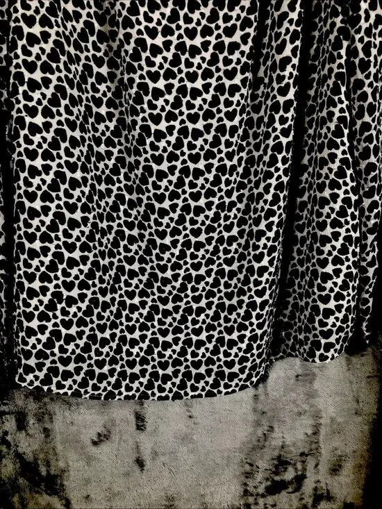Carolina Belle Woman's Blouse Long Sleeve Animal Print Top Size L Black & White - Picture 7 of 14